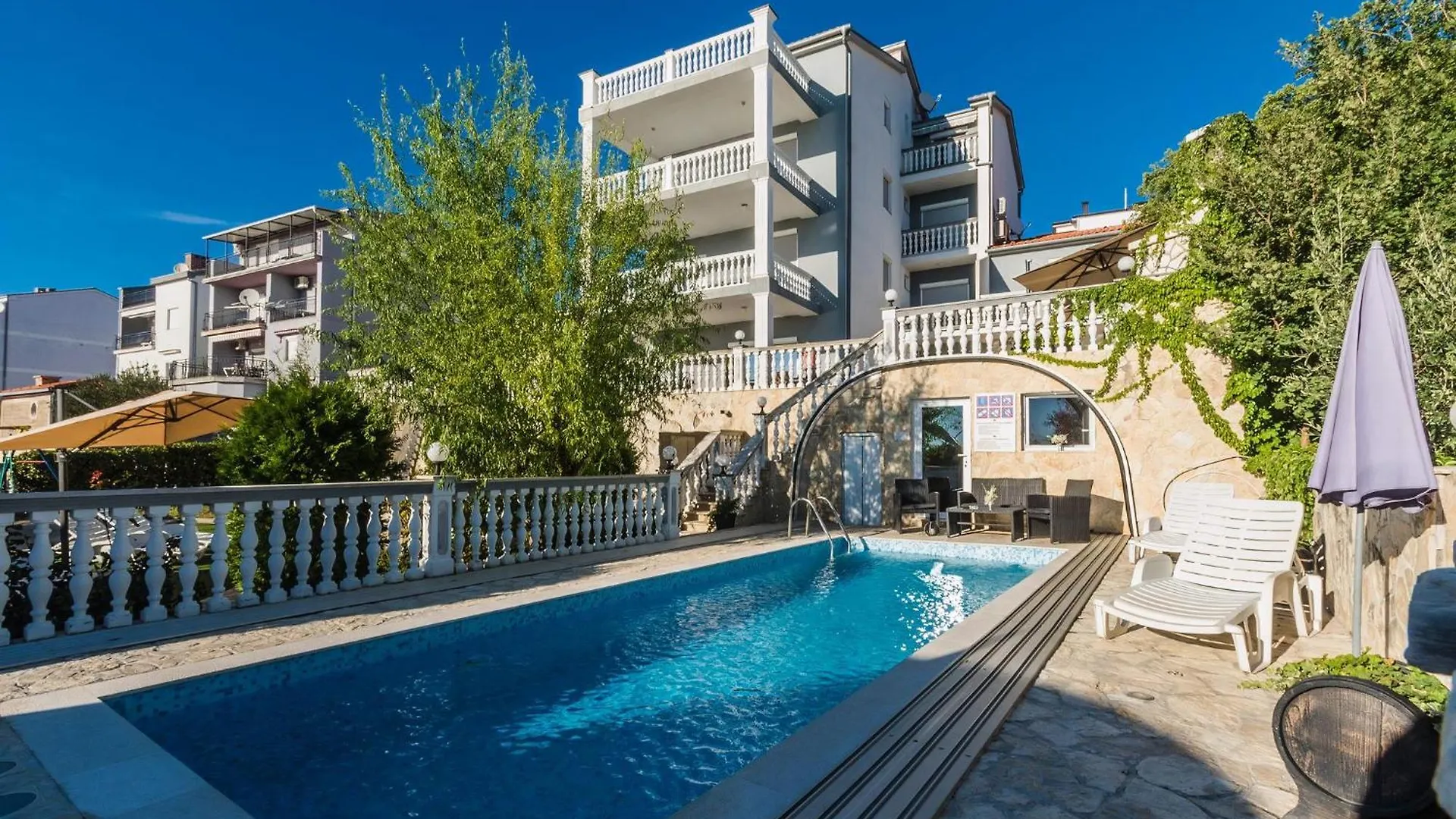 Apartment Wohnung Mit Grossem Pool Und Meerblick Crikvenica Croatia